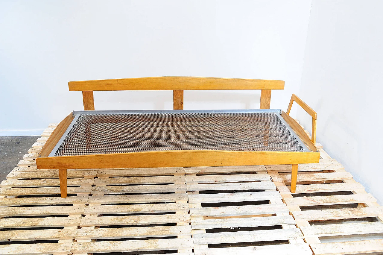 Divano letto cecoslovacco in faggio, anni '60 13