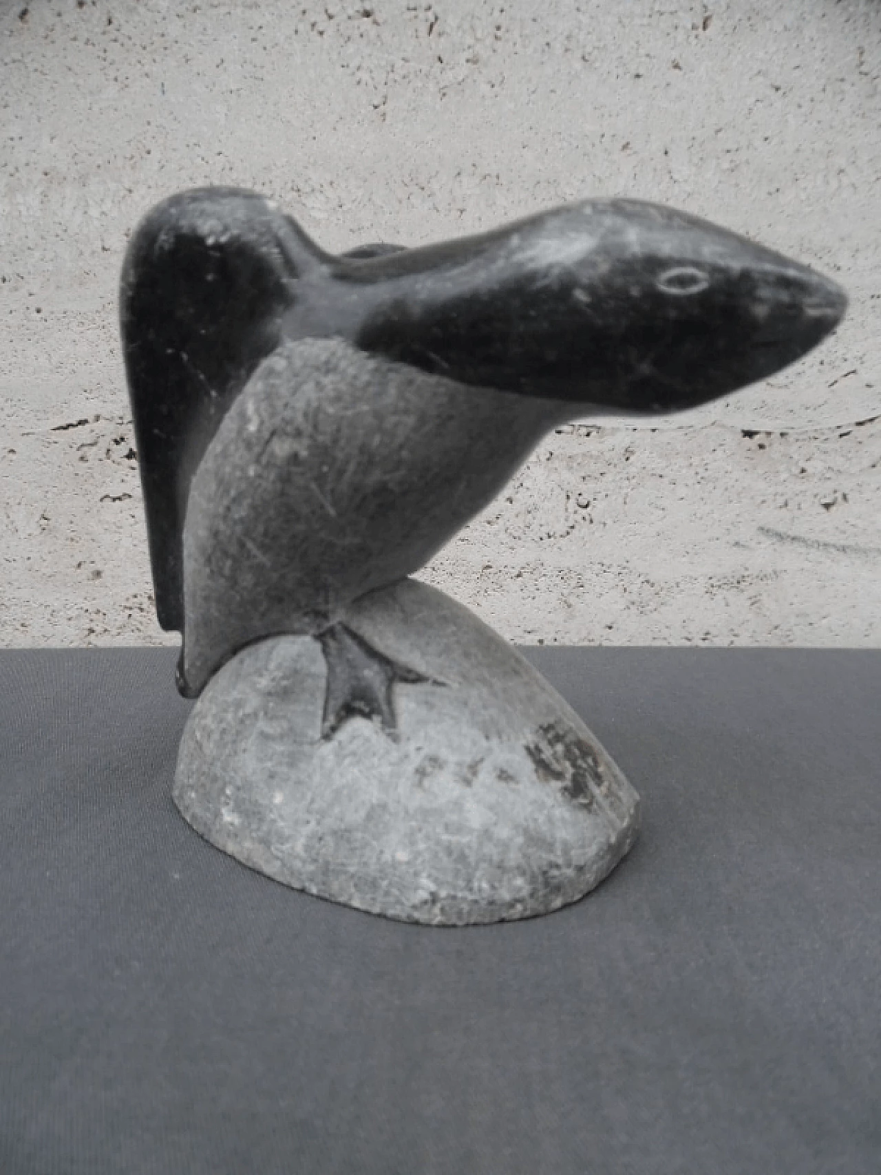 Inuit stone penguin sculpture by Canada Eskimo Art Esquimau, 1970s 5