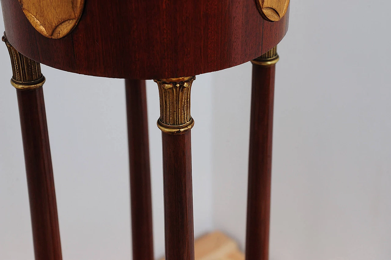 Viennese Secession walnut planter with gilded decoration, 1910s 12