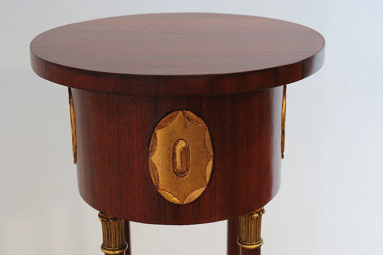 Viennese Secession walnut planter with gilded decoration, 1910s 13