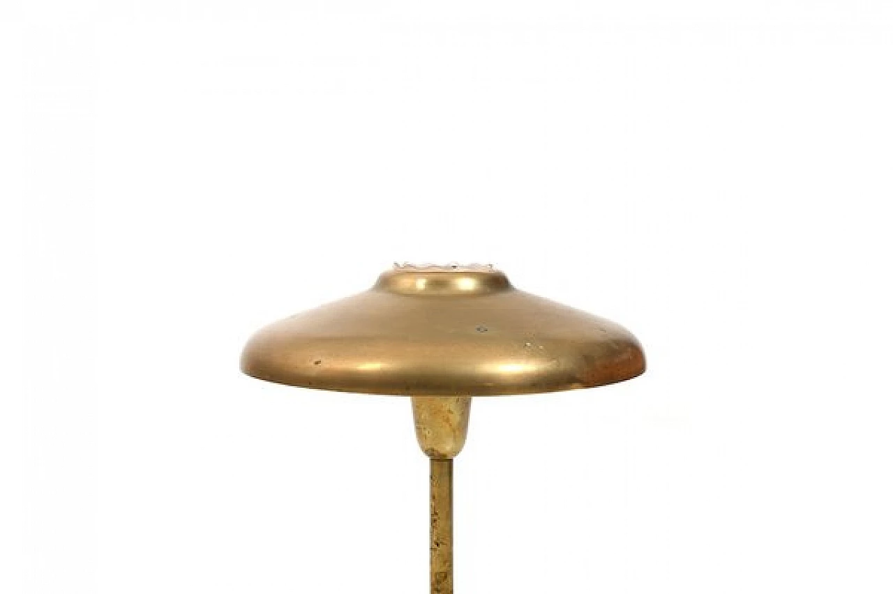 Lampada da tavolo danese in ottone attribuita a Lyfa, anni '50 2