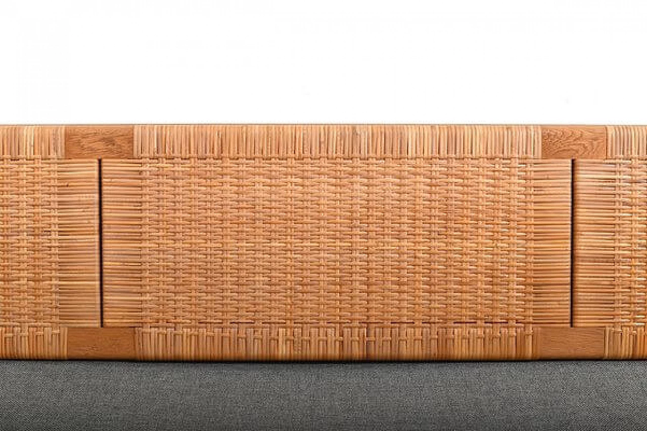 GE-258 oak and cane dormeuse by Hans J. Wegner for Getama, 1950s 7