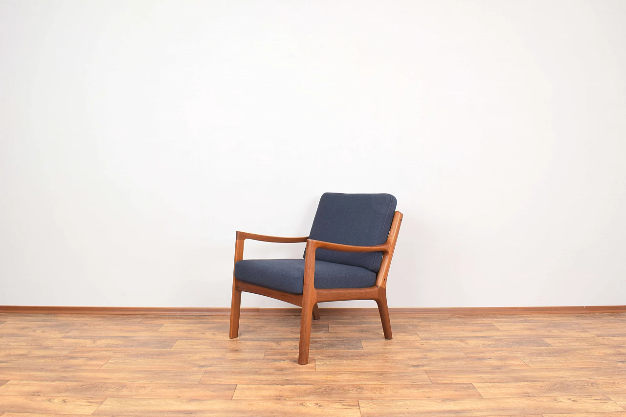 Pair of teak Senator armchairs by Ole Wanscher for France & Son, 1960s 5