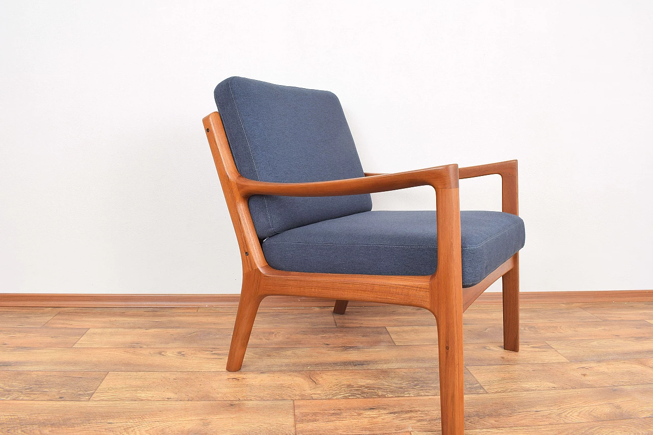 Pair of teak Senator armchairs by Ole Wanscher for France & Son, 1960s 11