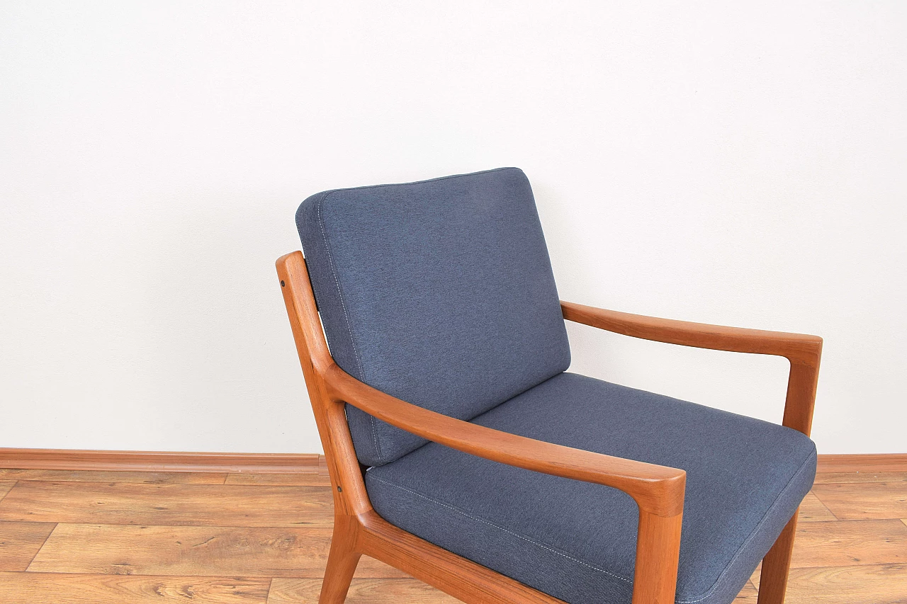 Pair of teak Senator armchairs by Ole Wanscher for France & Son, 1960s 12