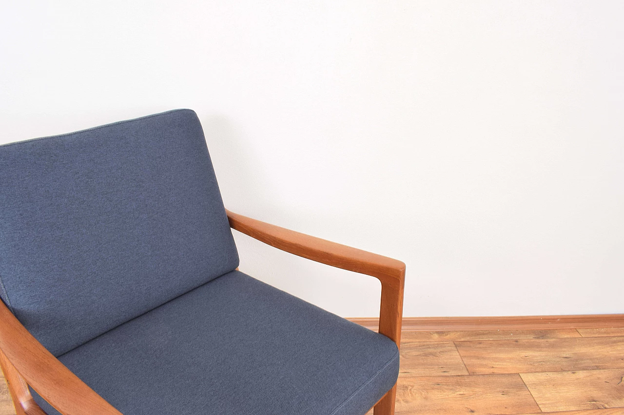 Pair of teak Senator armchairs by Ole Wanscher for France & Son, 1960s 13