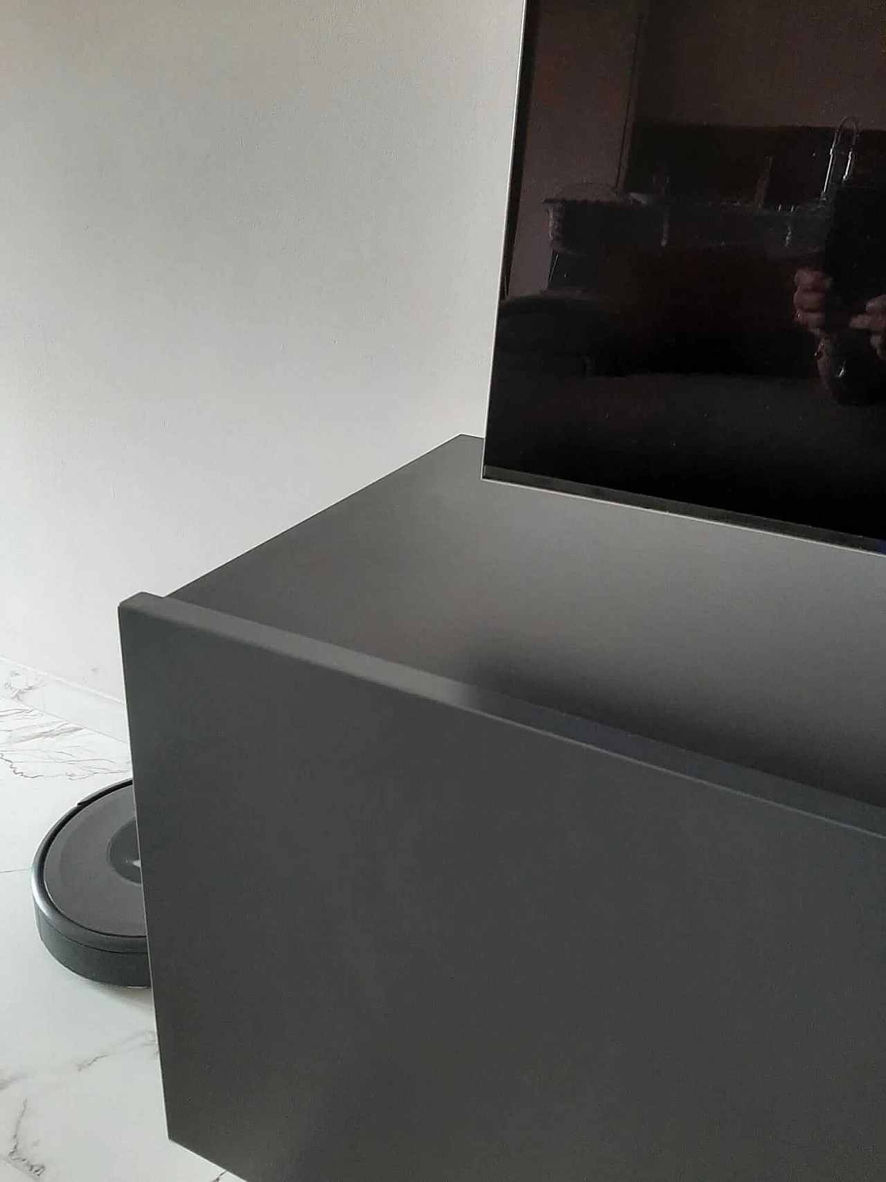 Gray wood TV stand sideboard by MisuraEmme, 1990s 9