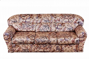 Three-seater sofa in floral pattern, 1970s