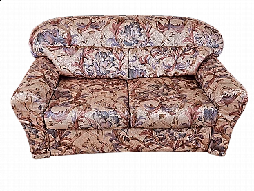 Floral two-seater sofa, 1970s