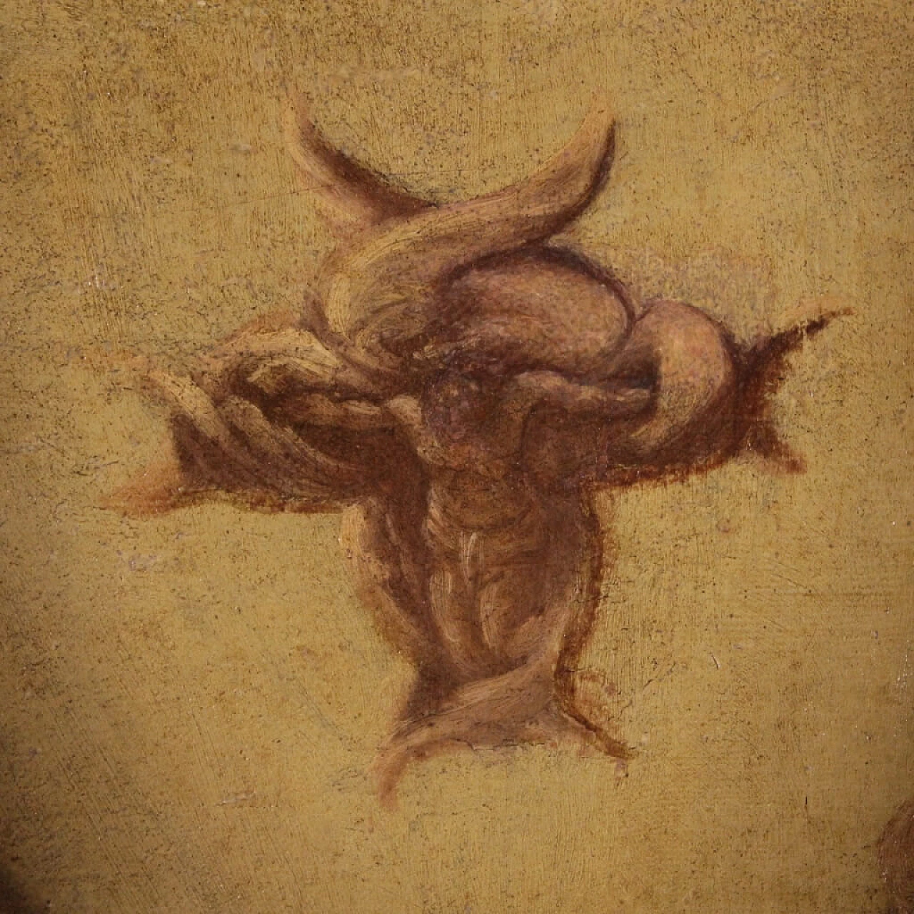 Saint in ecstasy with lily and skull, oil painting on canvas, 18th century 14