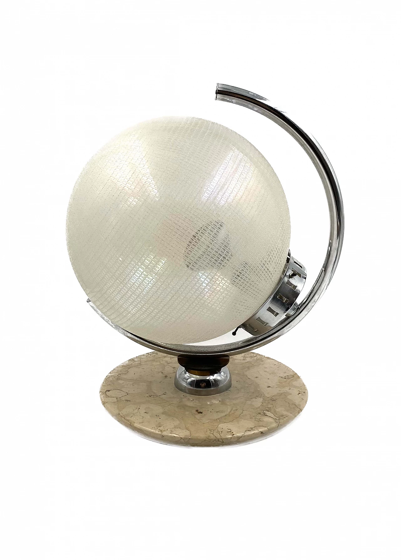 Glass, marble and metal table lamp by Mazzega, 1970s 10