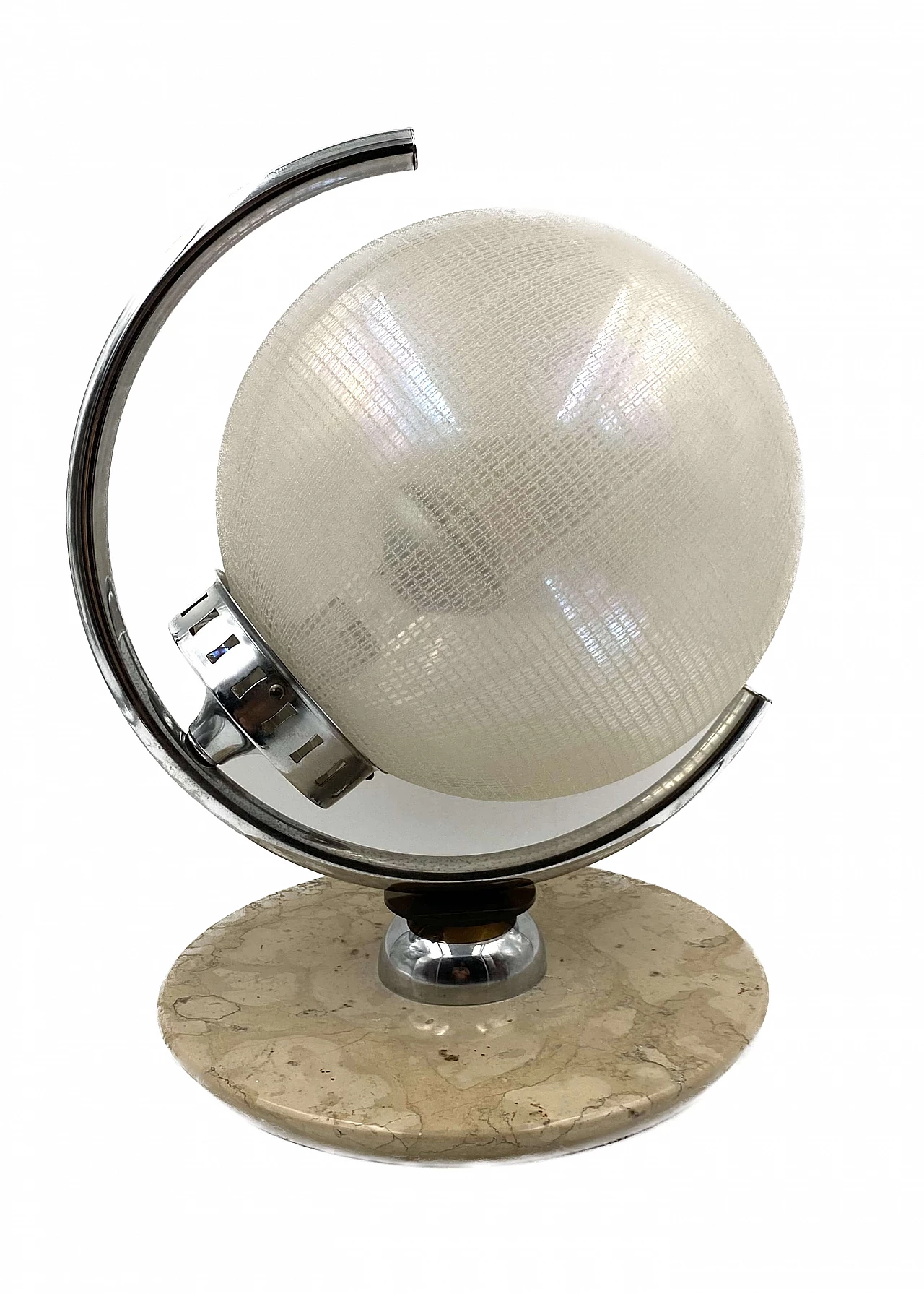 Glass, marble and metal table lamp by Mazzega, 1970s 17