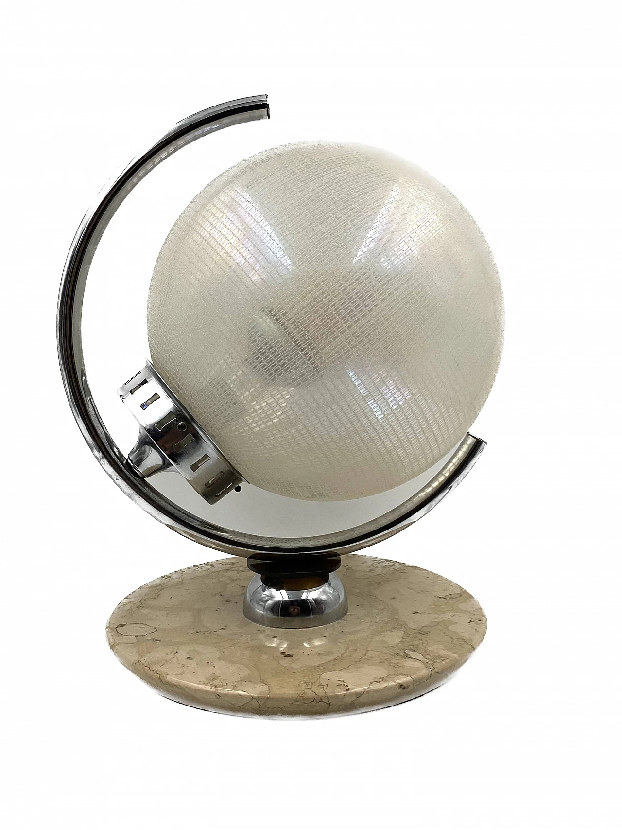 Glass, marble and metal table lamp by Mazzega, 1970s 18