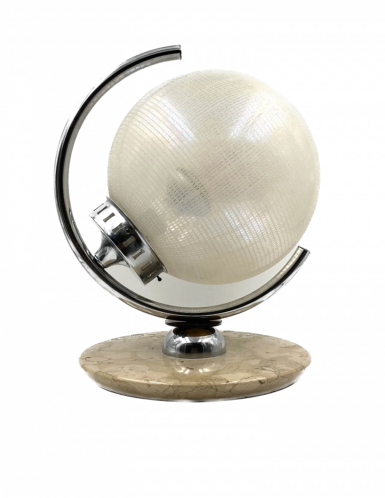 Glass, marble and metal table lamp by Mazzega, 1970s 20