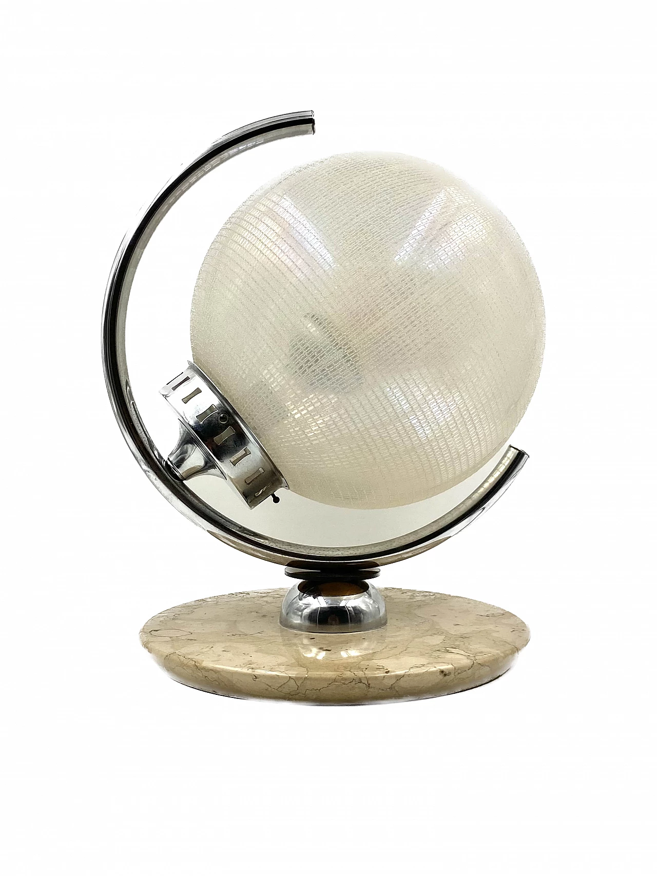 Glass, marble and metal table lamp by Mazzega, 1970s 21