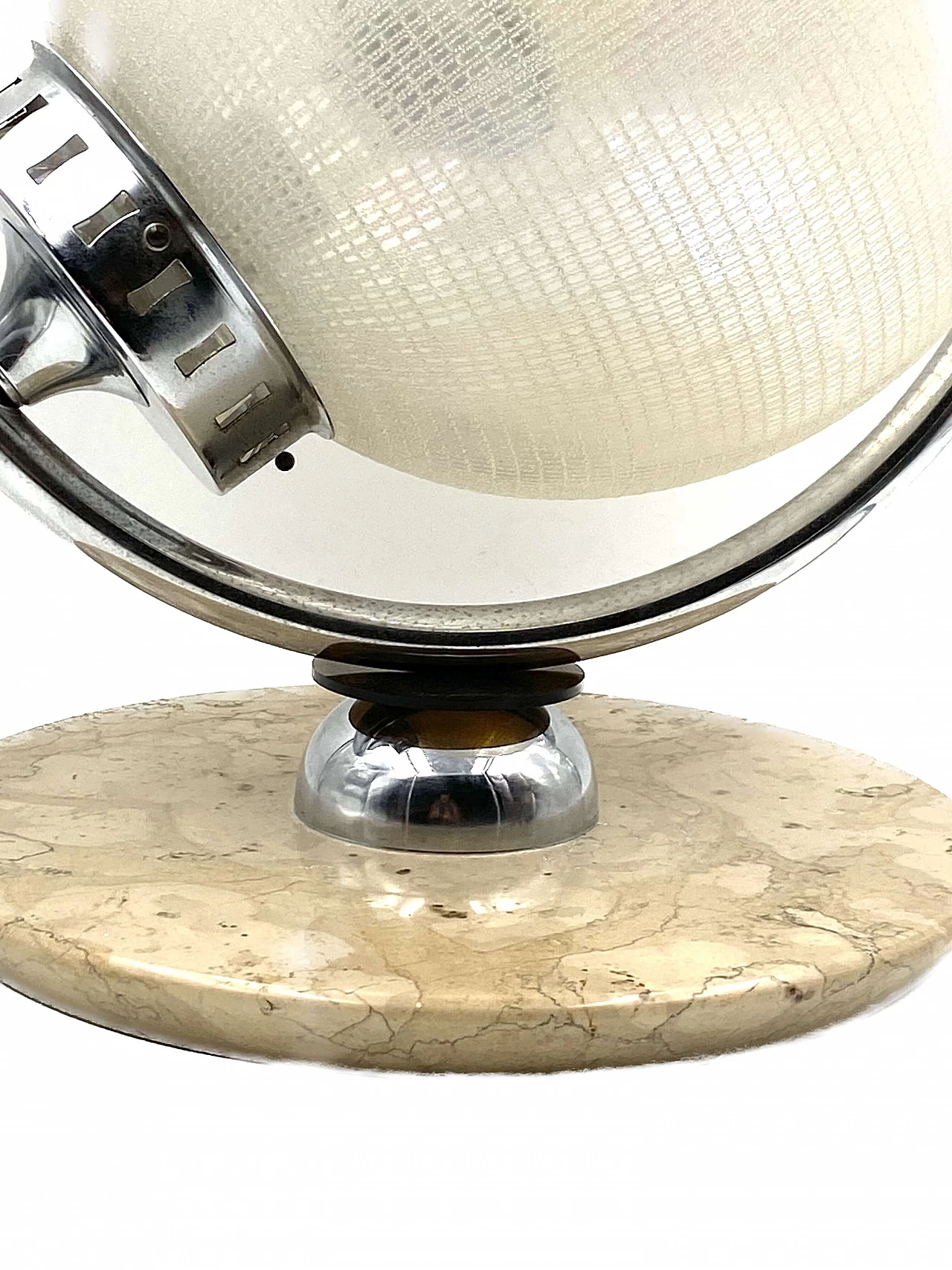 Glass, marble and metal table lamp by Mazzega, 1970s 22