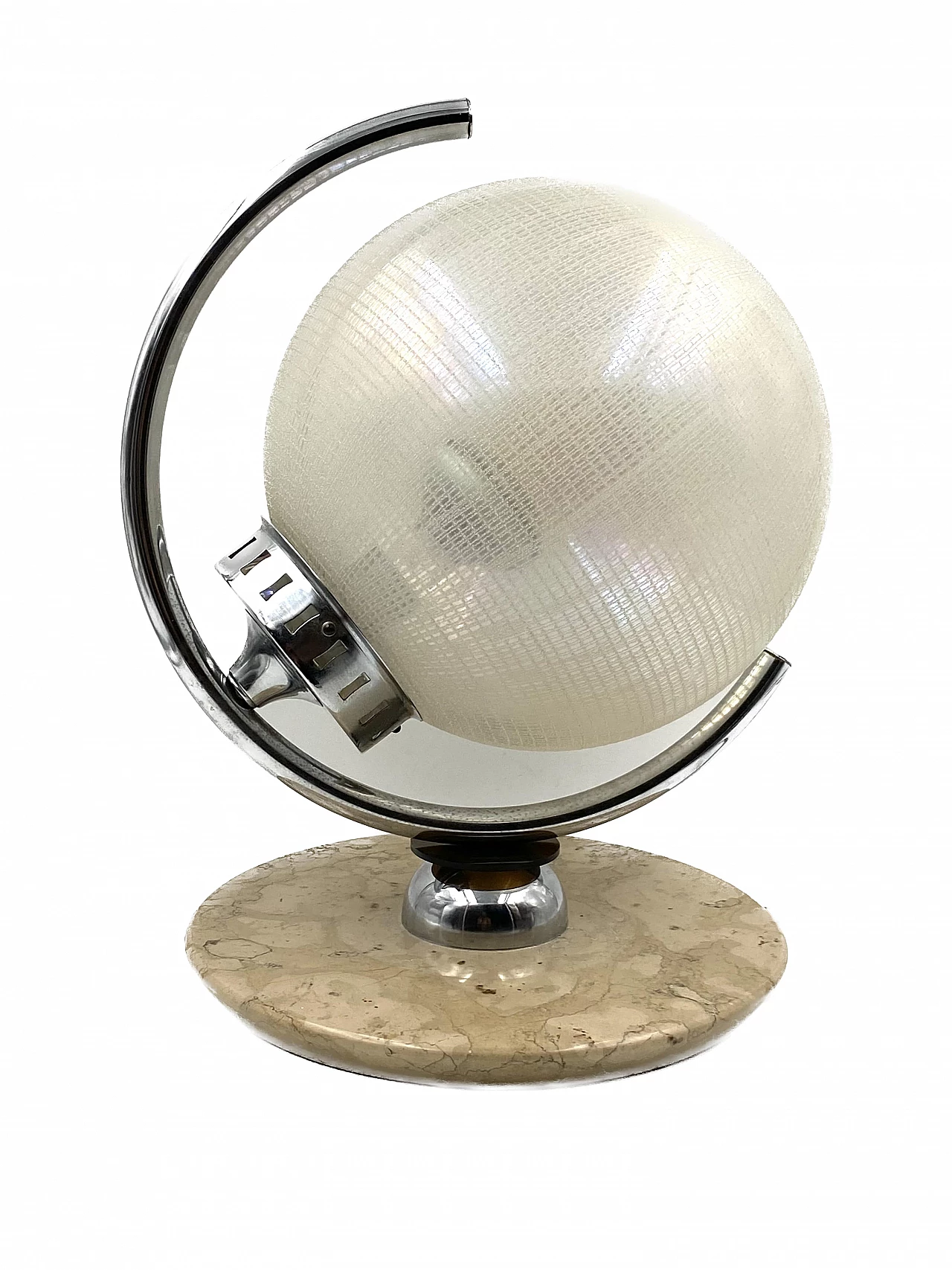 Glass, marble and metal table lamp by Mazzega, 1970s 23