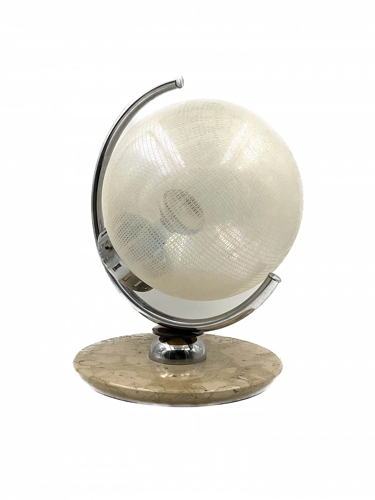 Glass, marble and metal table lamp by Mazzega, 1970s 24
