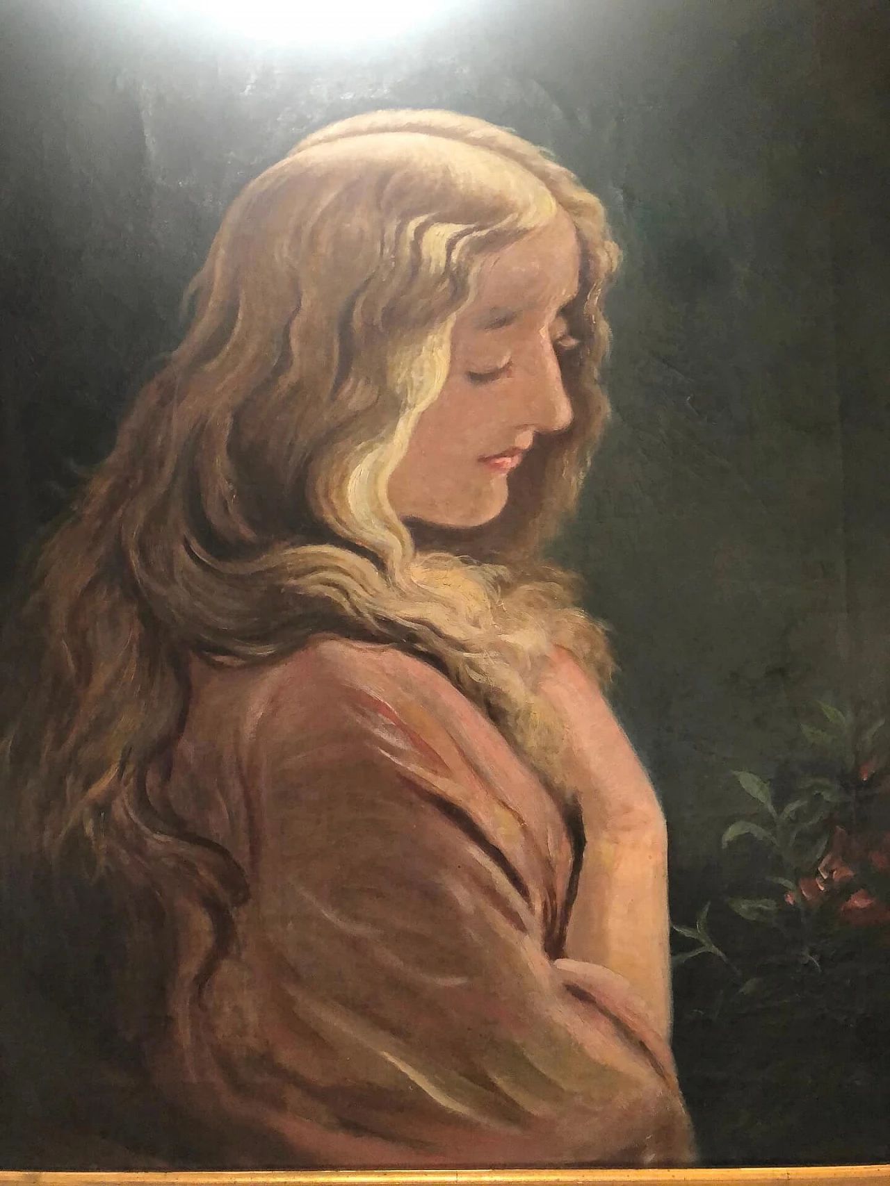 Ritratto di fanciulla, dipinto a olio su tela, inizio '900 1