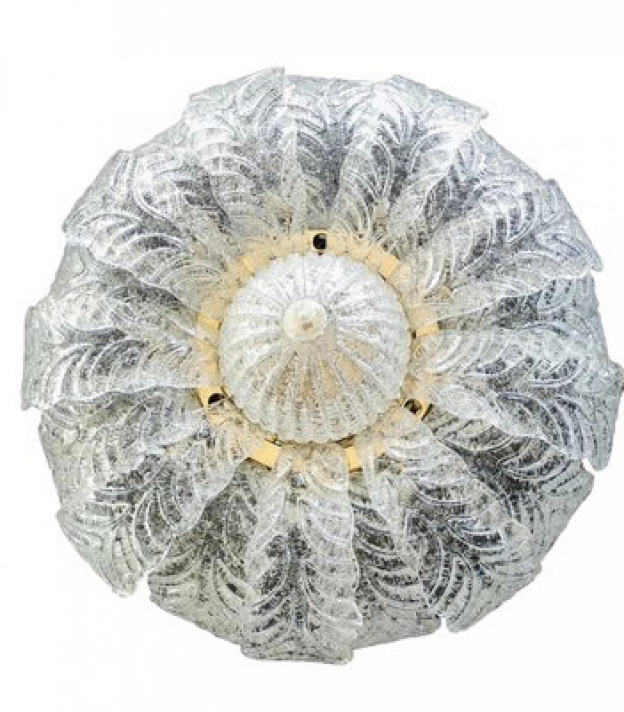 Murano glass ceiling lamp attributed to Barovier & Toso, 1980s 1