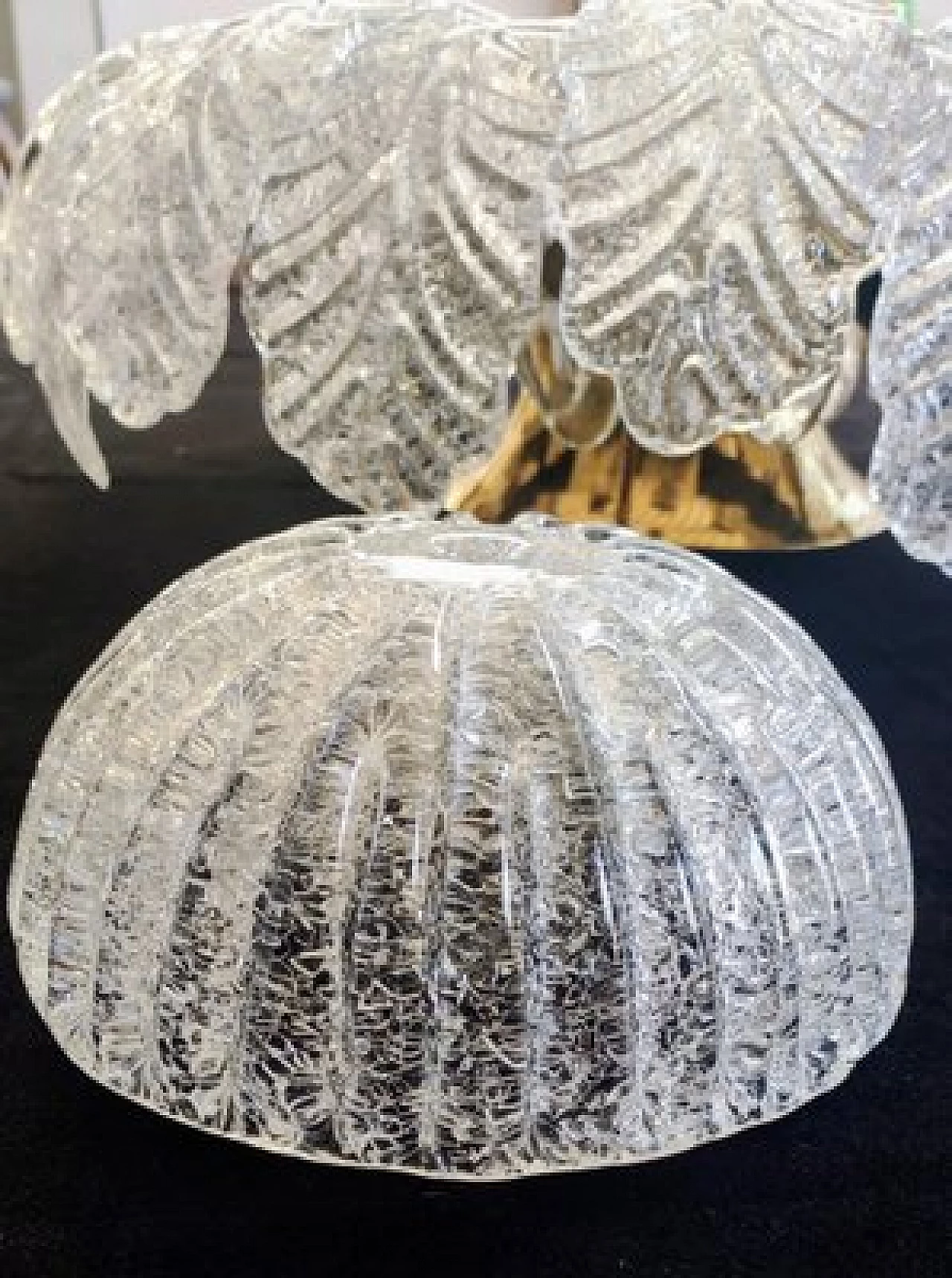 Murano glass ceiling lamp attributed to Barovier & Toso, 1980s 4