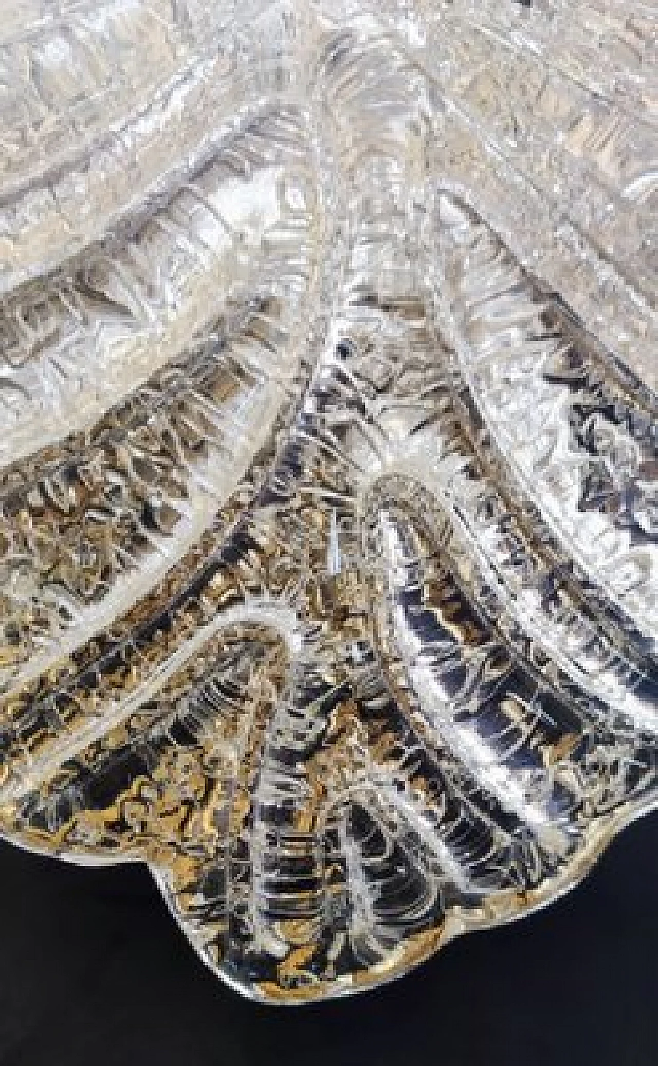 Murano glass ceiling lamp attributed to Barovier & Toso, 1980s 6