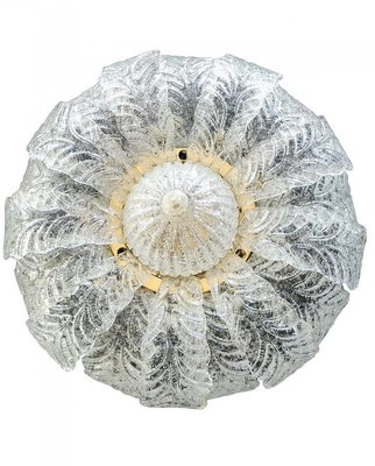 Murano glass ceiling lamp attributed to Barovier & Toso, 1980s 21