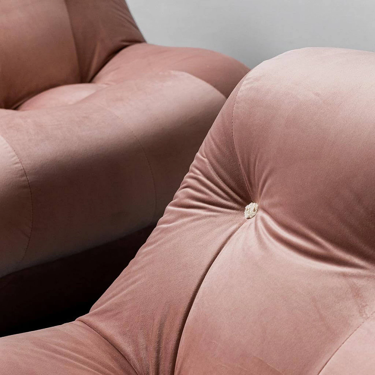 Coppia di poltrone Nuvolone di Rino Maturi per Mimo Padova, anni '70 2