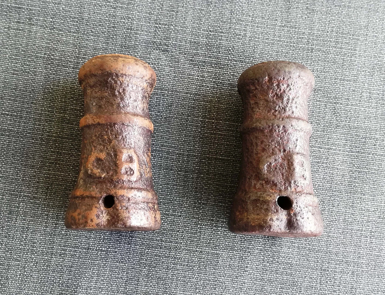 Pair of metal bombards, 19th century 6