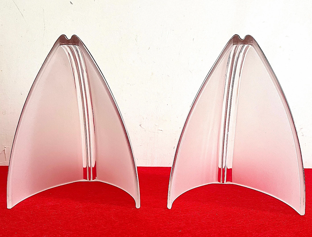 Pair of Vesta Murano glass wall sconces by Ernesto Gismondi for VeArt, 1990s 4