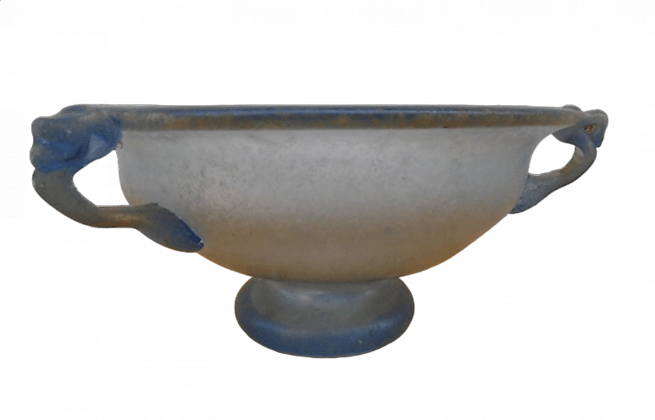 Centrotavola in vetro Scavo di Murano, anni '60 4