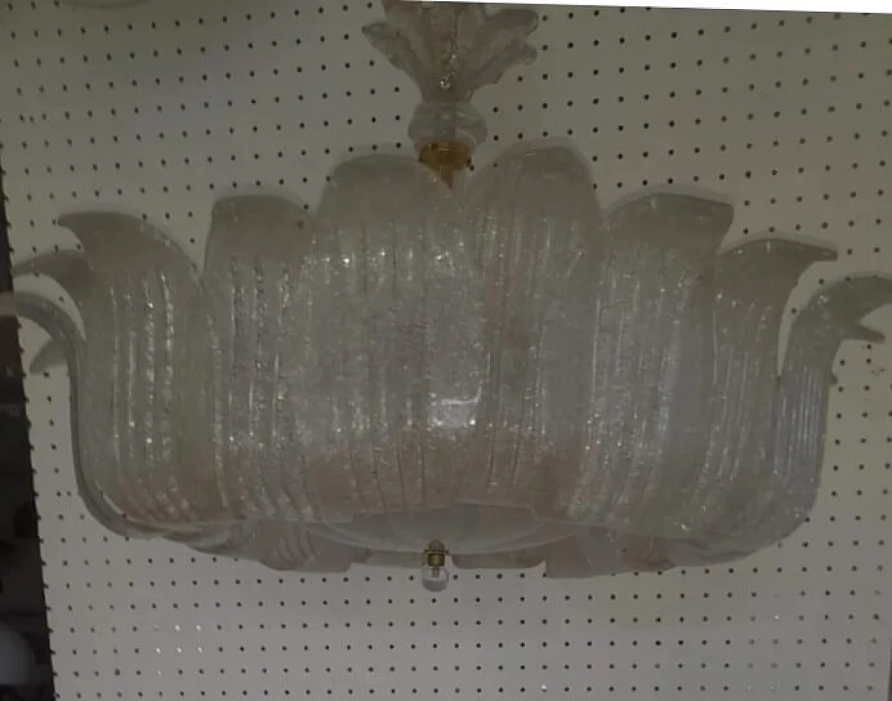 Murano glass ceiling lamp by Sylcom, 1980s 2