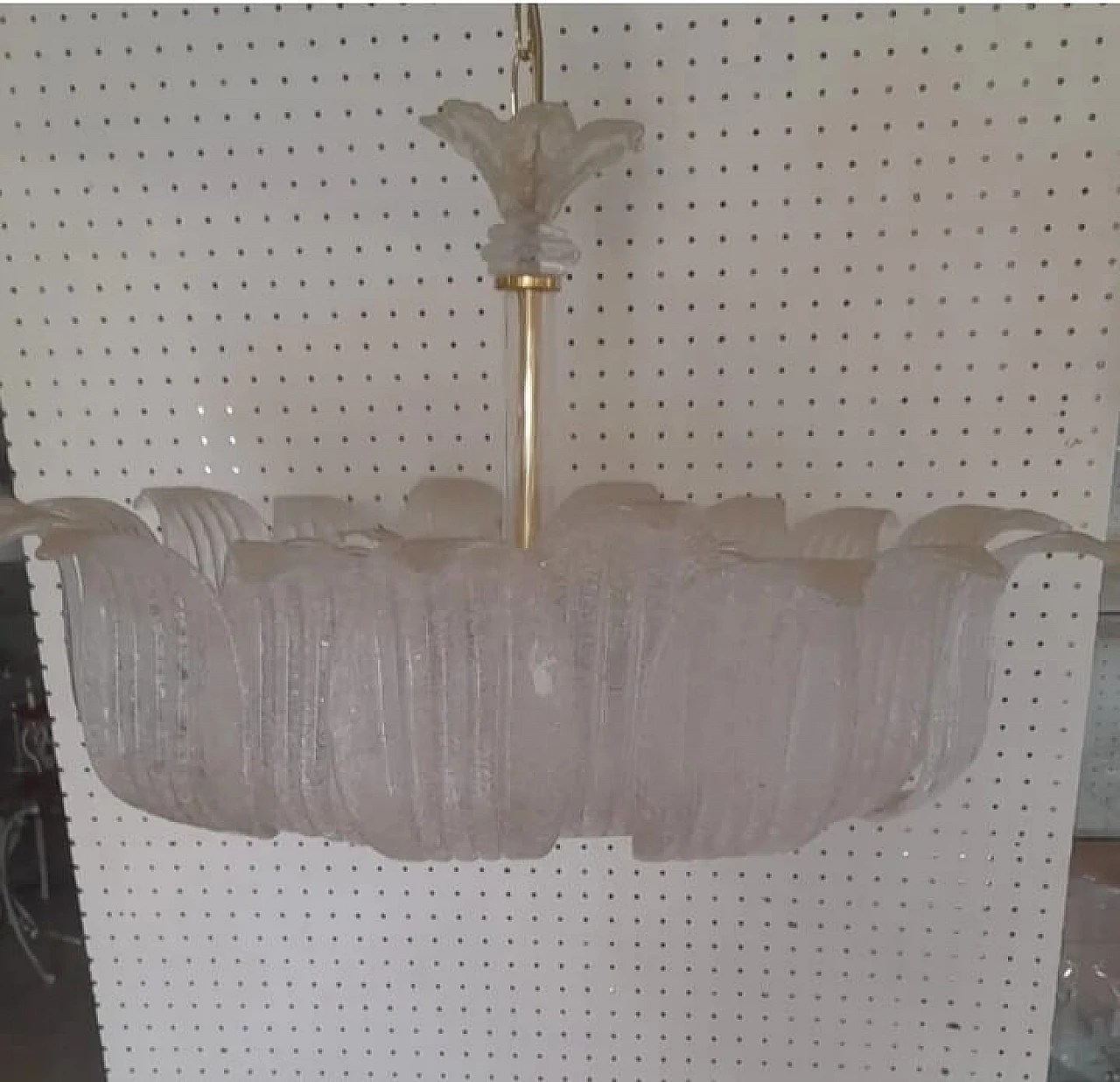 Murano glass ceiling lamp by Sylcom, 1980s 3