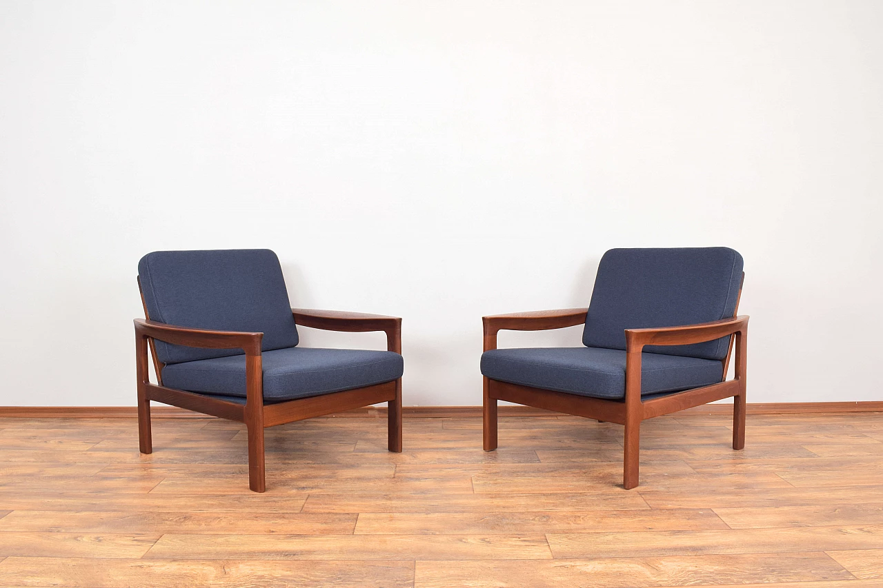 Pair of armchairs by Arne Vodder for Komfort, 1960s 1
