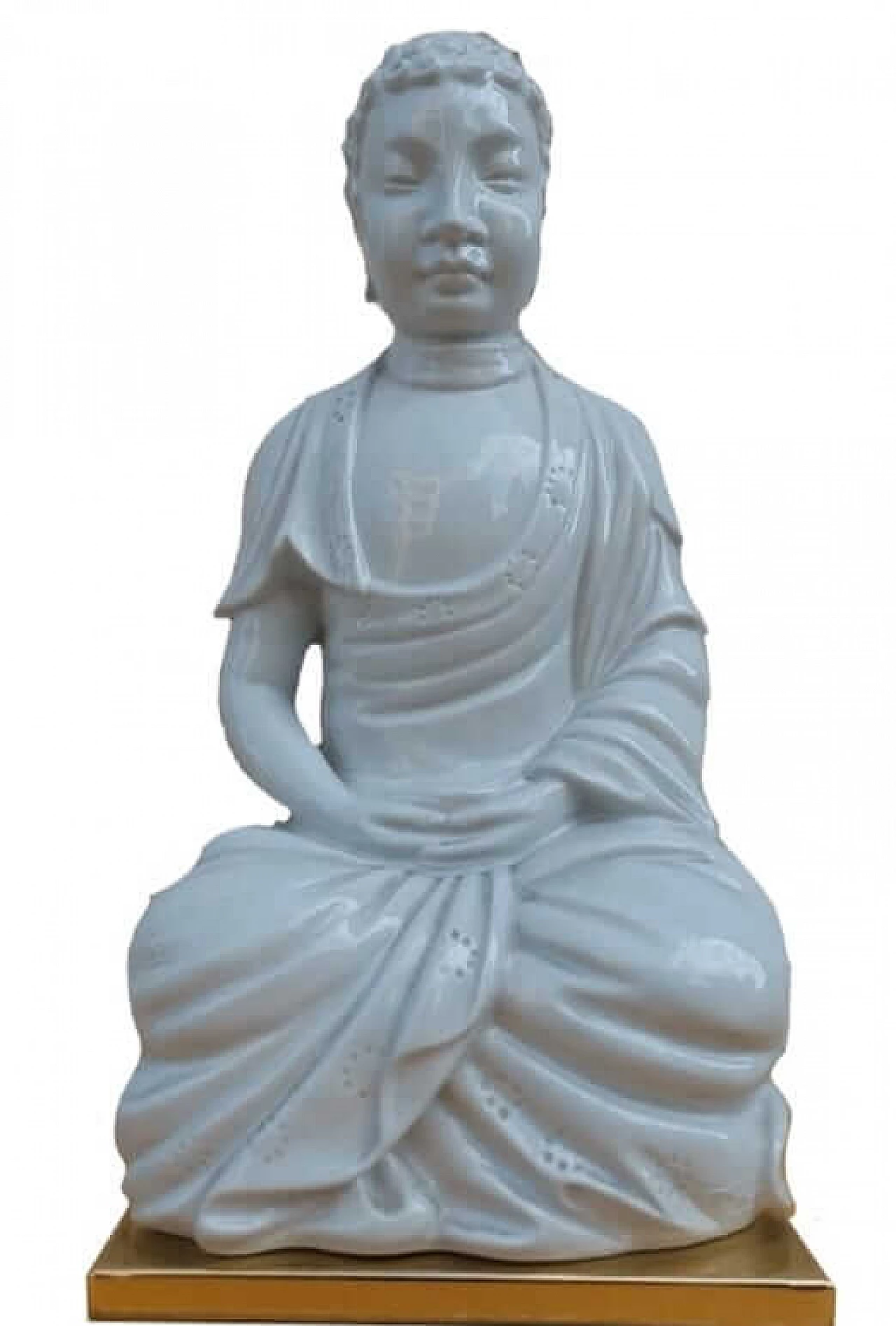 Porcelain Buddha sculpture by Società Porcellane Artistiche, 1970s 4