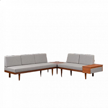 Pair of Svane sofas and a coffee table by Igmar Relling for Ekornes, 1960s
