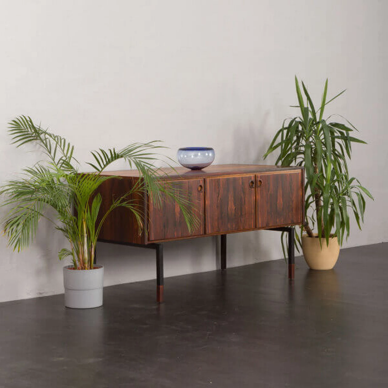 Danish rosewood sideboard or console by Svend Ellekær, 1960s 1