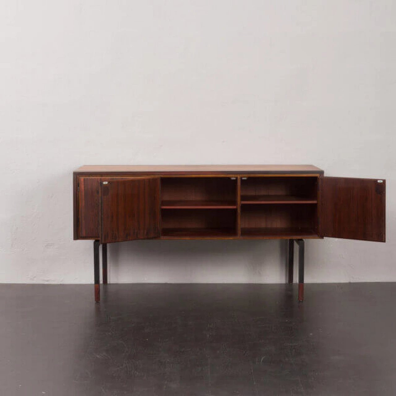 Danish rosewood sideboard or console by Svend Ellekær, 1960s 5