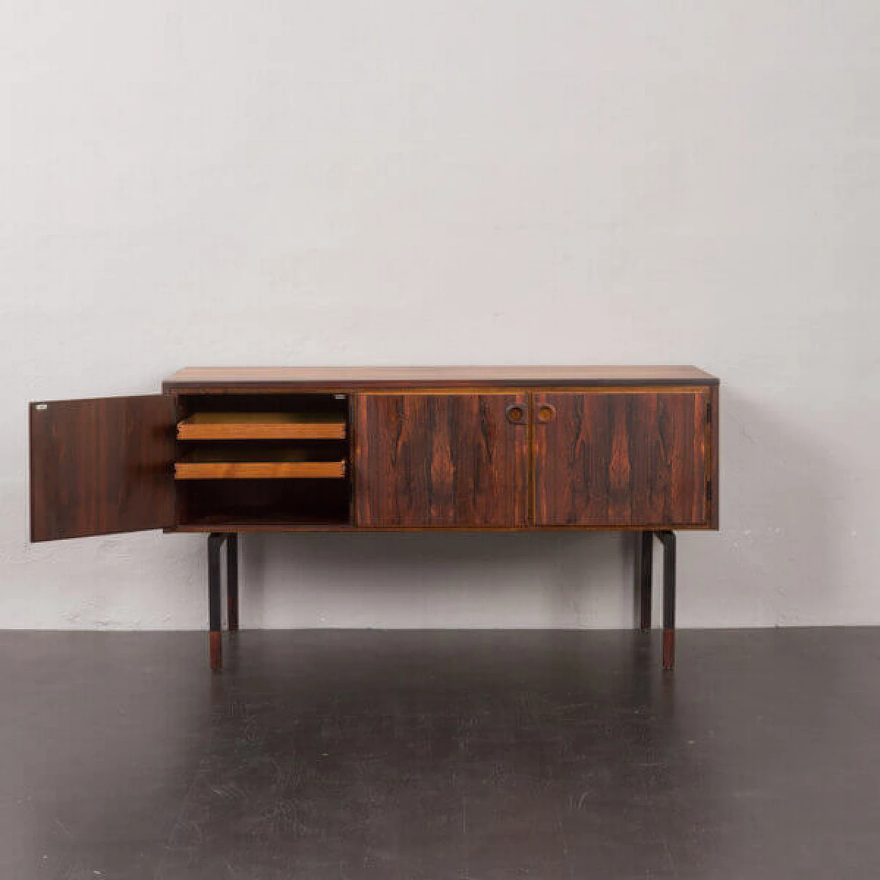 Danish rosewood sideboard or console by Svend Ellekær, 1960s 6