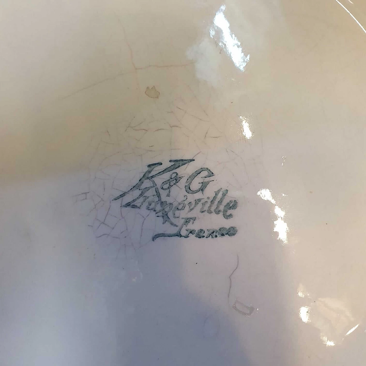 Cache pot Luneville in ceramica, metà '900 1