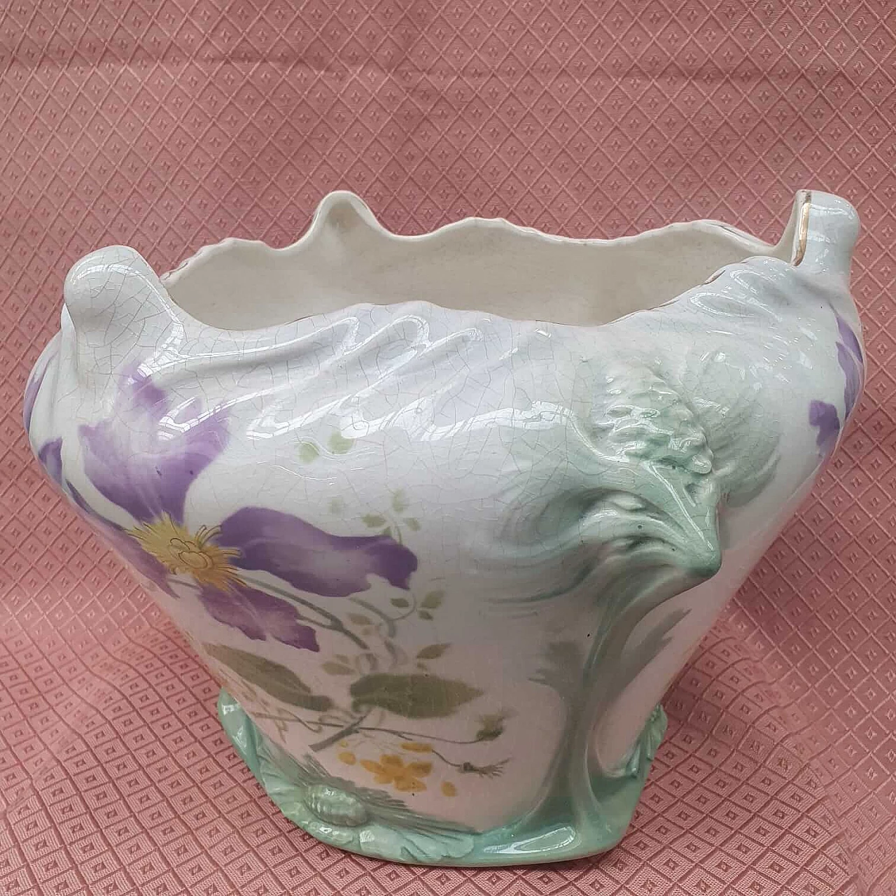 Cache pot Luneville in ceramica, metà '900 2