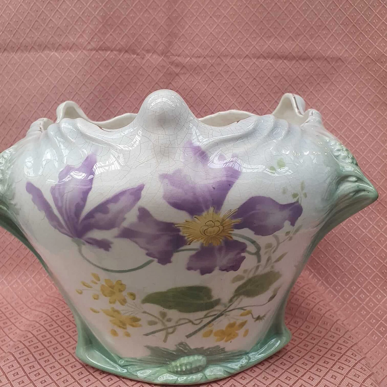 Cache pot Luneville in ceramica, metà '900 3