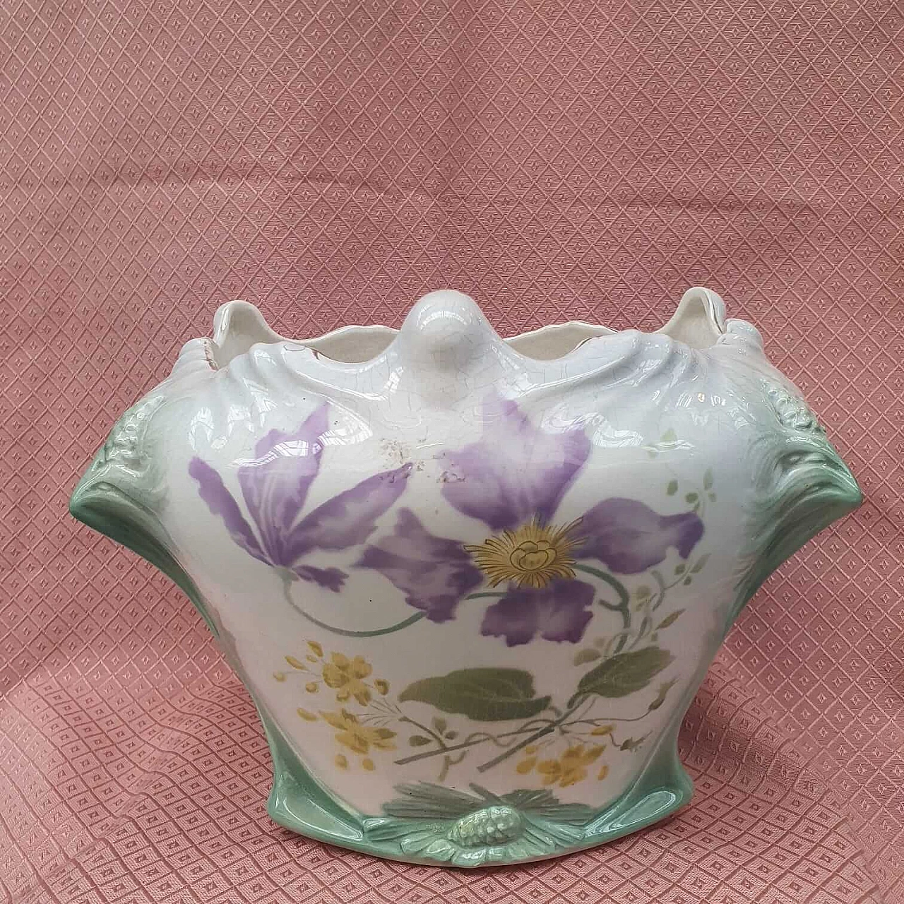 Cache pot Luneville in ceramica, metà '900 4