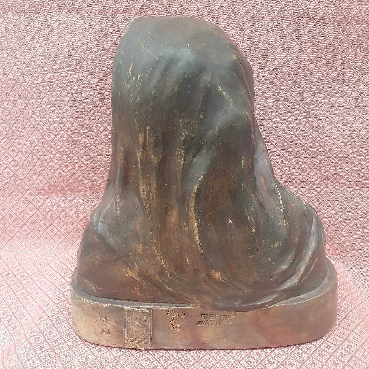 Mezzo busto Goldsheider in terracotta, primo '900 3