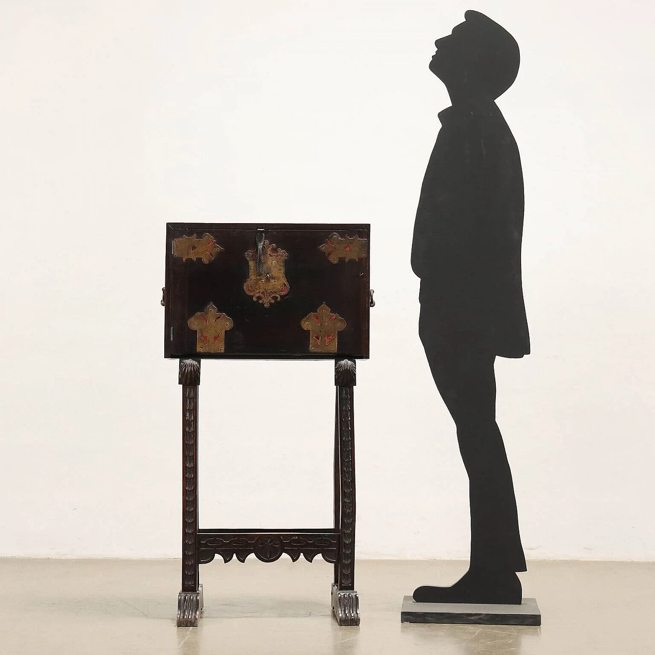 Small cabinet in ebonised wood, early 20th century 2