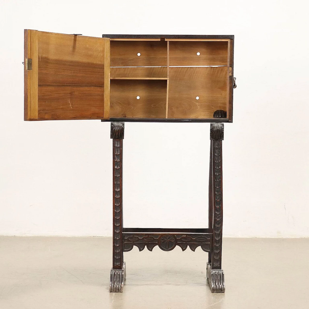 Small cabinet in ebonised wood, early 20th century 3