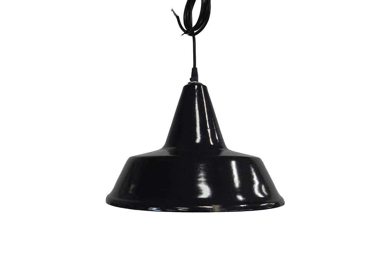 Paralume A Sospensione E27 In Metallo Stile Industriale – Vintage Retro Per Soffitto, Colore Interno Oro Nero, 1 Pezzo