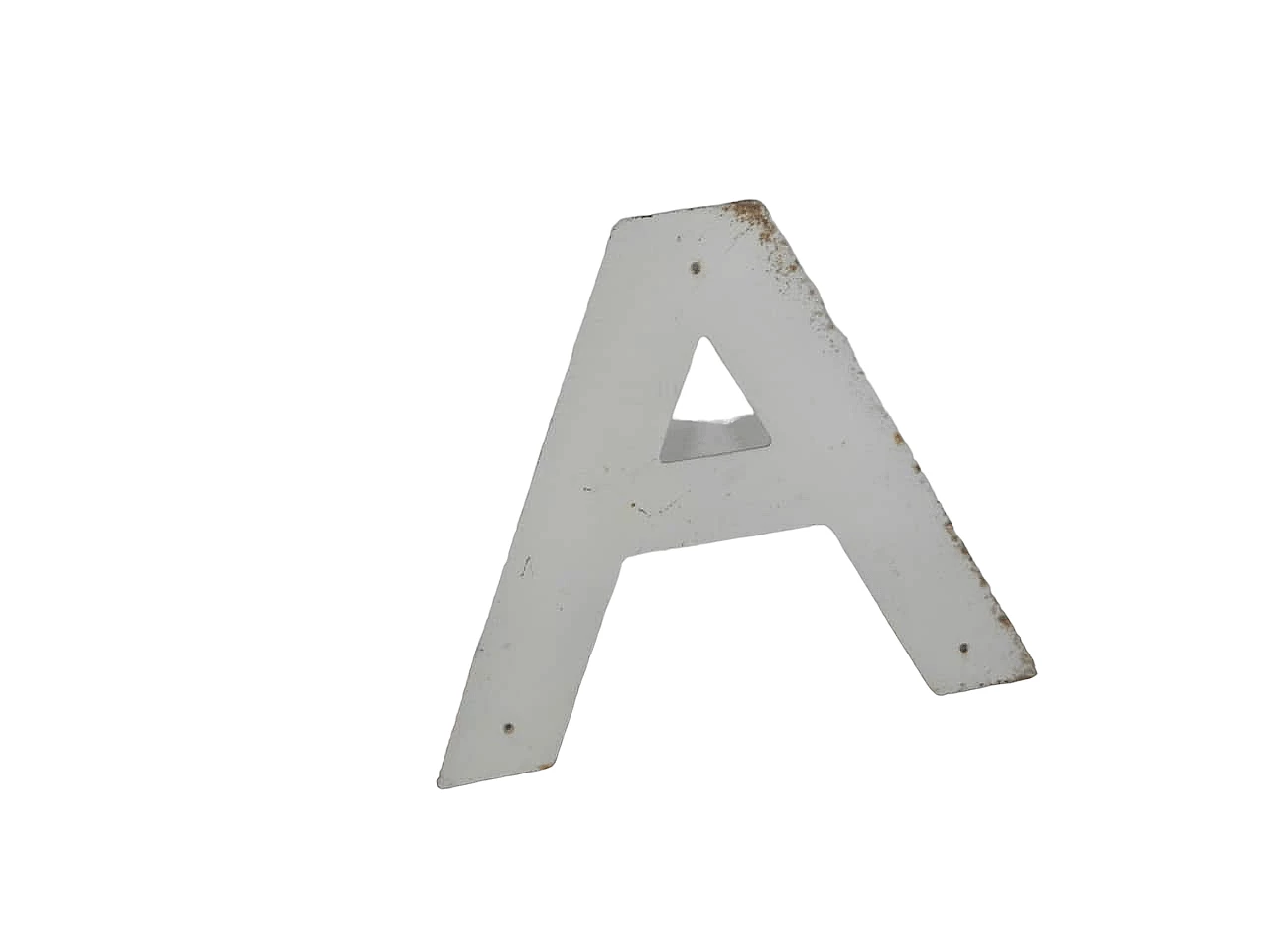White iron letter A, 1950s 8