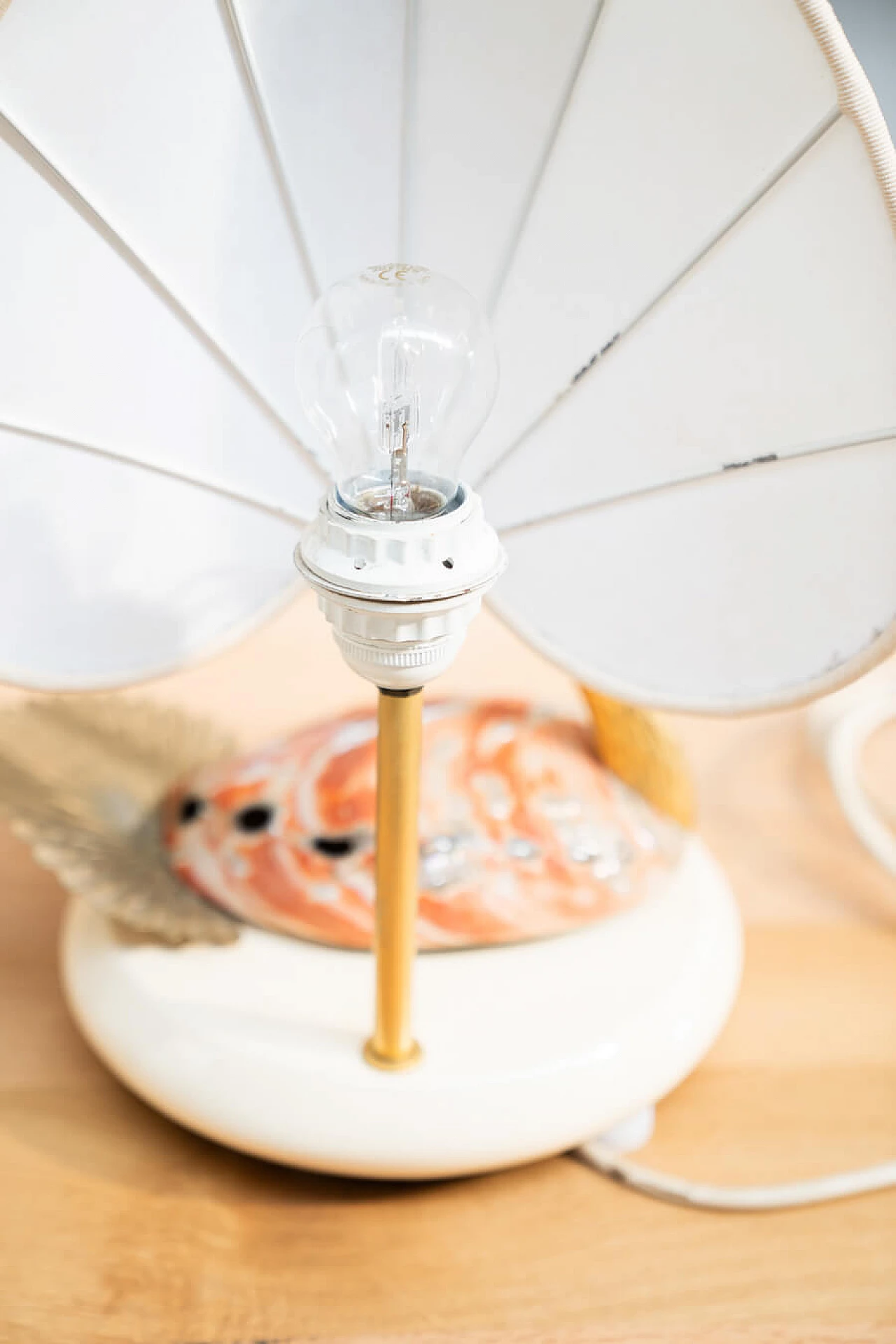 Cigno table lamp in steel and Nautilus shells by Antonio Pavia, 1970s 10