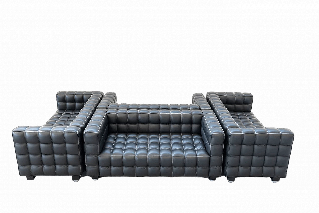 4 Divani Kubus di Josef Hoffmann per Wittmann, anni '80 23